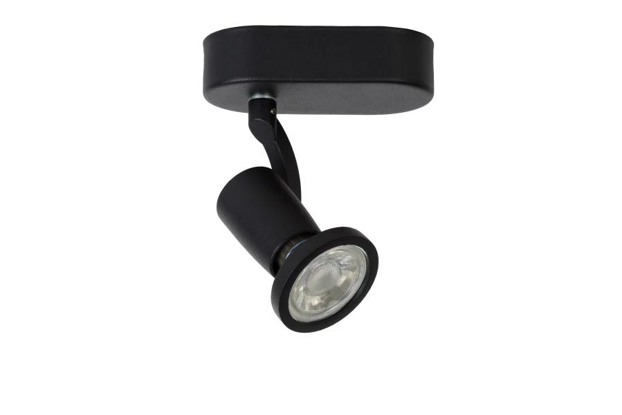 Lucide JASTER-LED - Plafondspot - LED - GU10 - 1x5W 2700K - Zwart - uitgezet